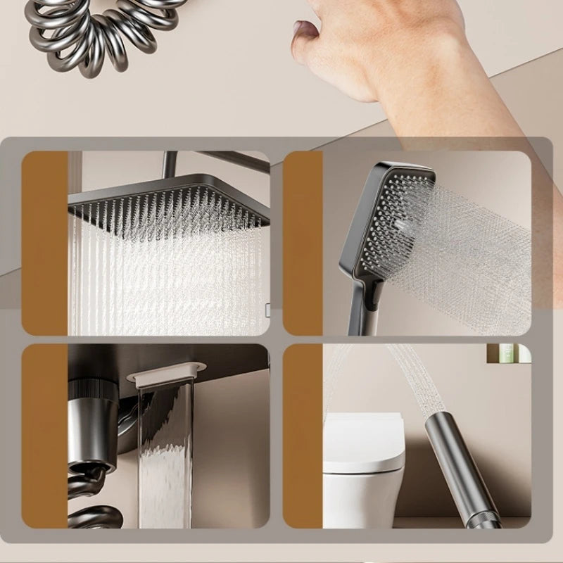 High-End Functions Bathroom Shower Faucet Digital Temperature