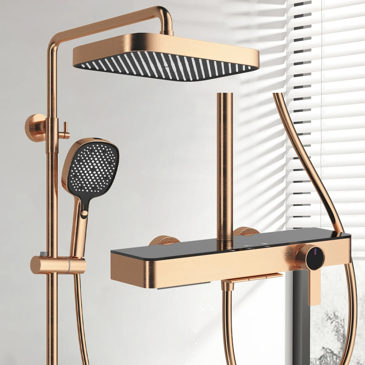 Cold Waterfall Piano Bathroom Shower 12 Inch Rain