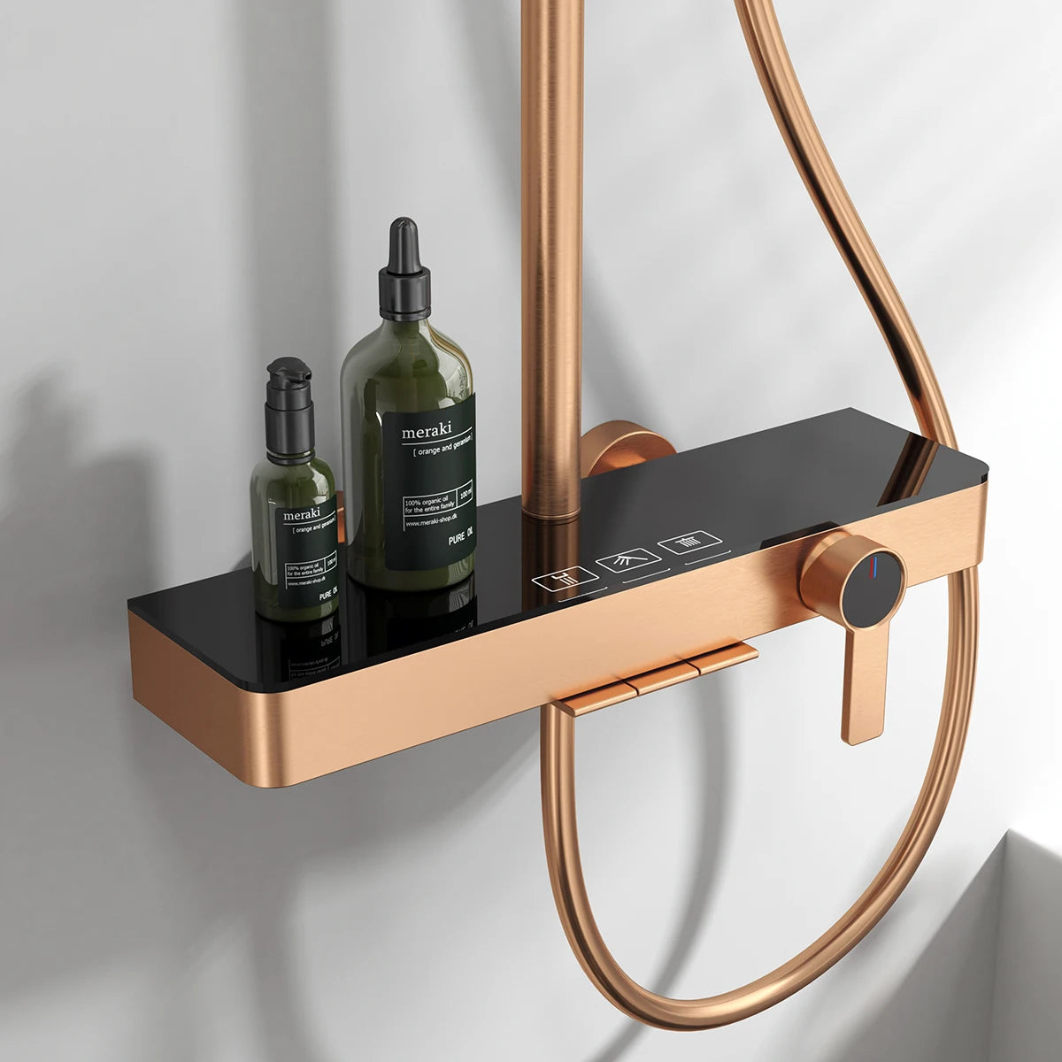 Cold Waterfall Piano Bathroom Shower 12 Inch Rain