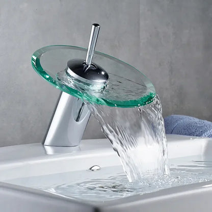 Bathroom Faucets Wash Basin Sink Taps Colorful Glass