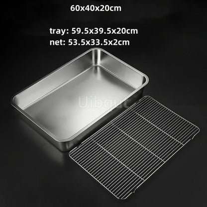 Deep Square Plate Basin Rack Pallet Stainless Steel