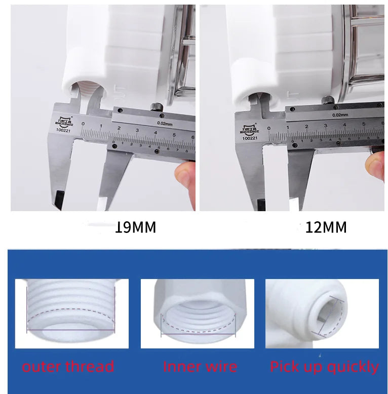 10-Inch Three-Stage Water Purifier Pre-Filter Water Purifier Tap