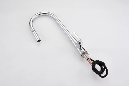 Brushed Gold Faucet Pull Out Sprayer Cold Water