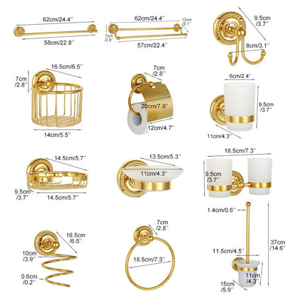 Gold Bath Hardware Bathroom Shelf Soap Dish Toilet