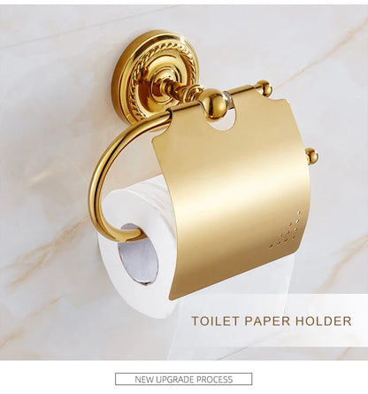 Gold Bath Hardware Bathroom Shelf Soap Dish Toilet
