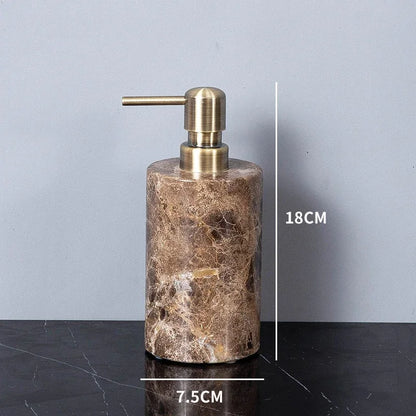 Emperador Dark Natural Marble Bathroom Brown Luxury Toothbrush