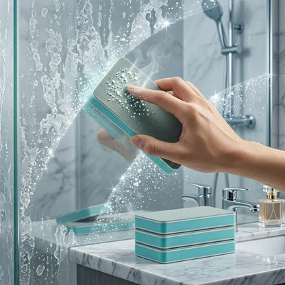 Glass Scale Magic Scrubber Cleaning Brush Bathroom Mirror