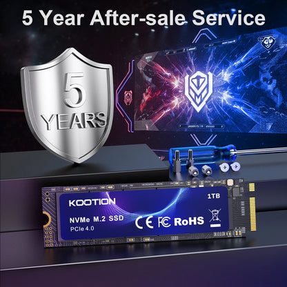 Kootion M2 Nvme Ssd 1tb Gen4 7200mb/S Pcie4