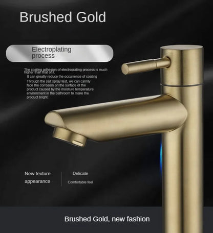 Bathroom Basin Faucet 1/2inch 304 Stainless Steel Cold
