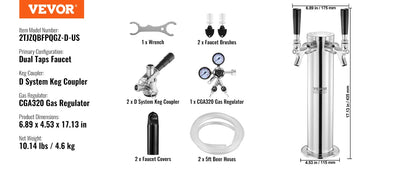 Succebuy Kegerator Tower Kit Tap Beer Conversion Kit