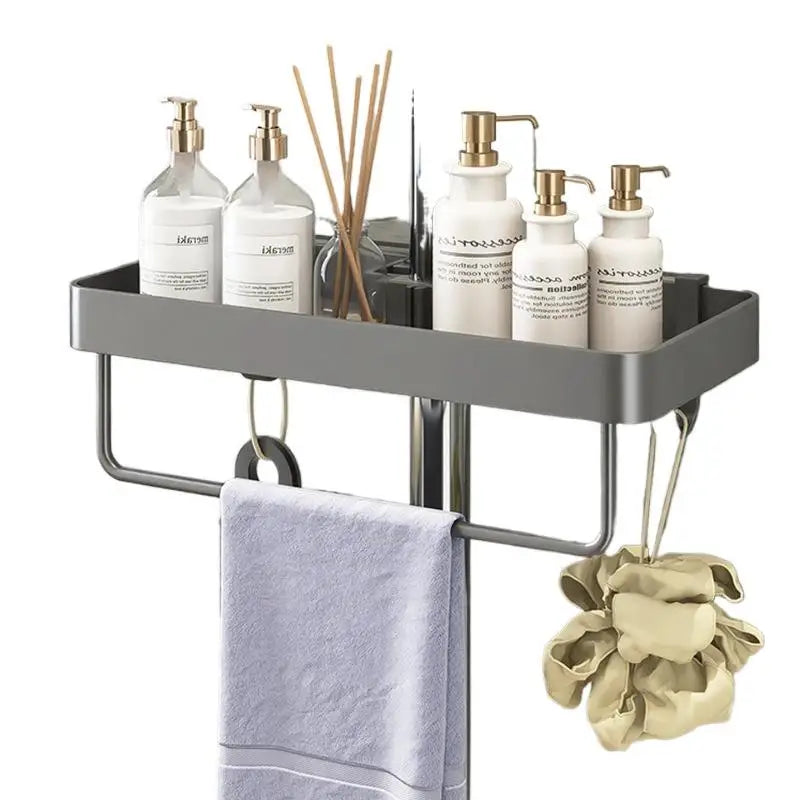 Bathroom Shelf Shampoo Soap Holder Shower Tray Toilet