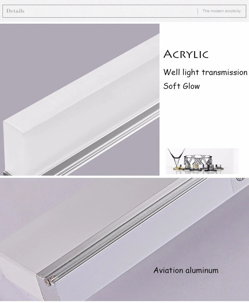 Qlteg Led Wall Lights Bathroom Vanity Light Ac85
