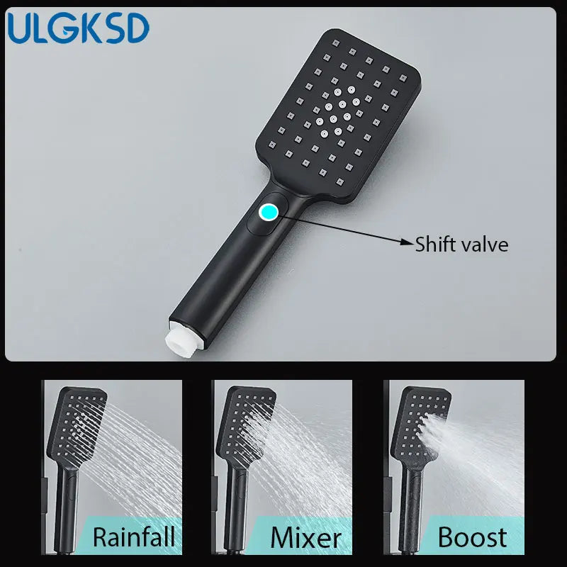 Black Shower Faucet Ways Showers Faucet Systems Adjustable