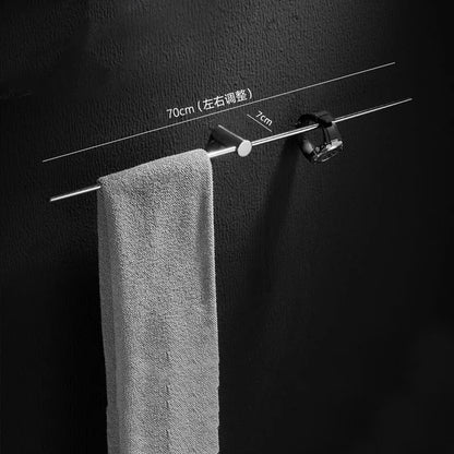 40/50/60/70/80cm Movable Towel Rack Bath Towel Holder Wall