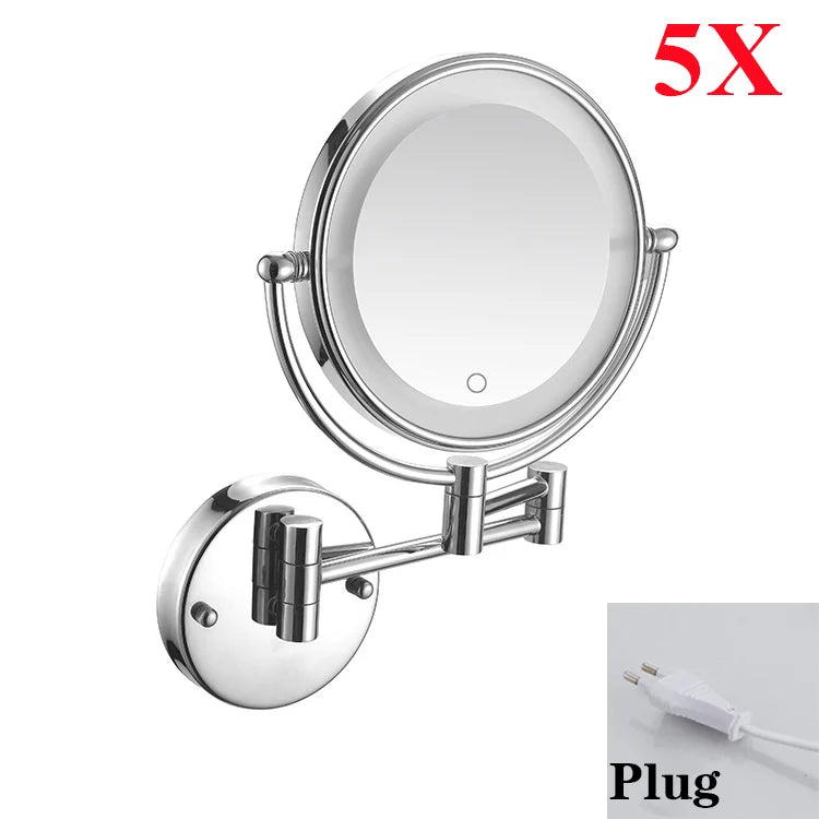 Brushed Gold Led Bathroom Mirrors Quality Brass 10x