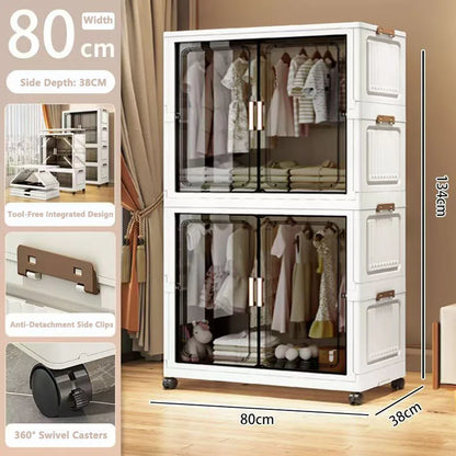 Multi-Functional Folding Storage Cabinet Doors Office Bathroom