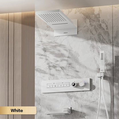 Modern Brushed Gold Brass Led Digital Ceiling Embedded
