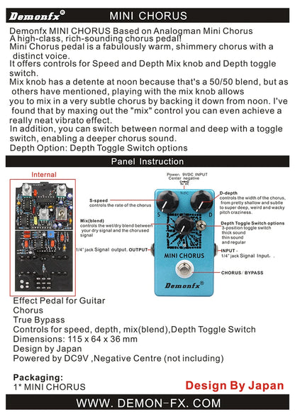 Demonfx Guitar Effect Pedal K-C At-Ds Freedman Be-Odx