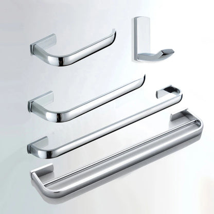 Polished Chrome Brass Square Bathroom Bath Hardware Towel