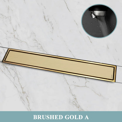 304 Stainless Steel Bathroom Drain Brushed Rose Gold