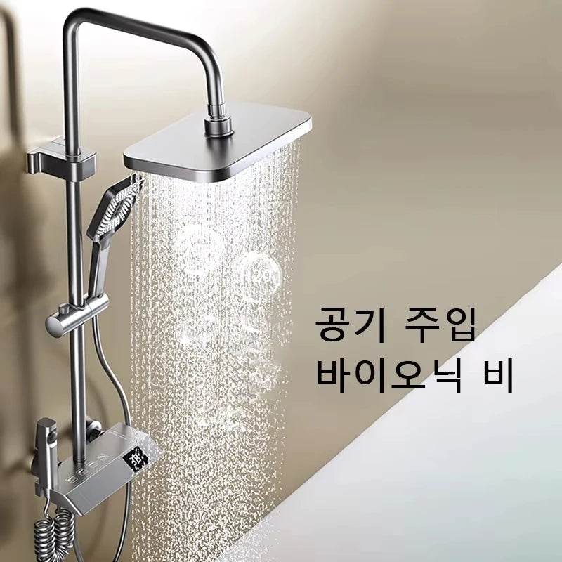 Bathroom Shower Faucet Shower Thermostat Digital Screen Water