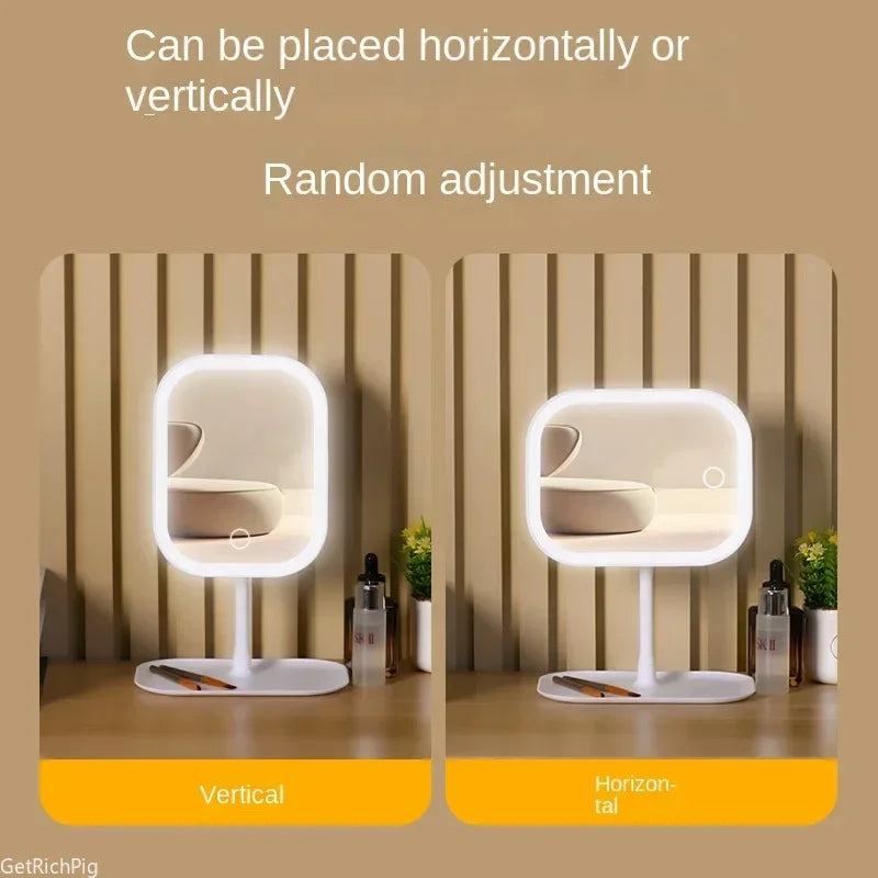 Unique Designer Vanity Mirror Three Colorsledlight Makeup Mirror