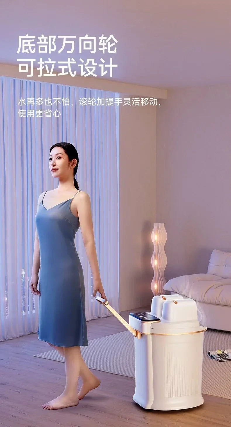 Foot Soaking Bucket Electric Massager Foot Wash Basin