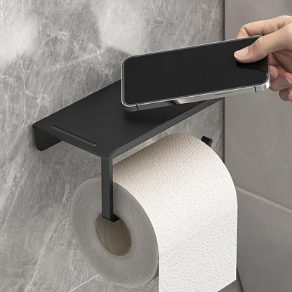 Wall Mounted Toilet Paper Holder No Drill Self