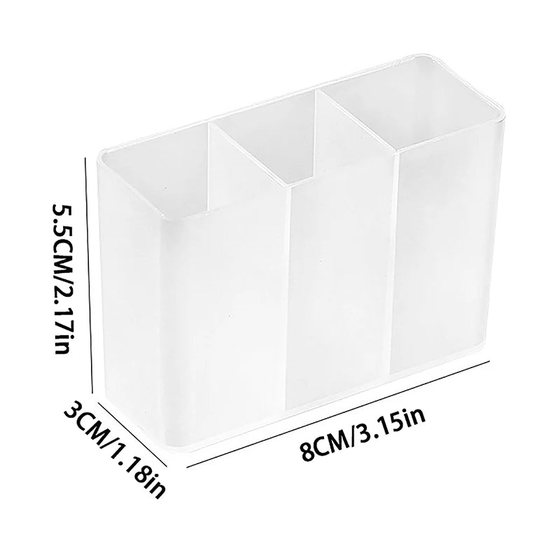 Wall Mounted 3grids Organizer Mirror Cabinet Self-Adhesive Small