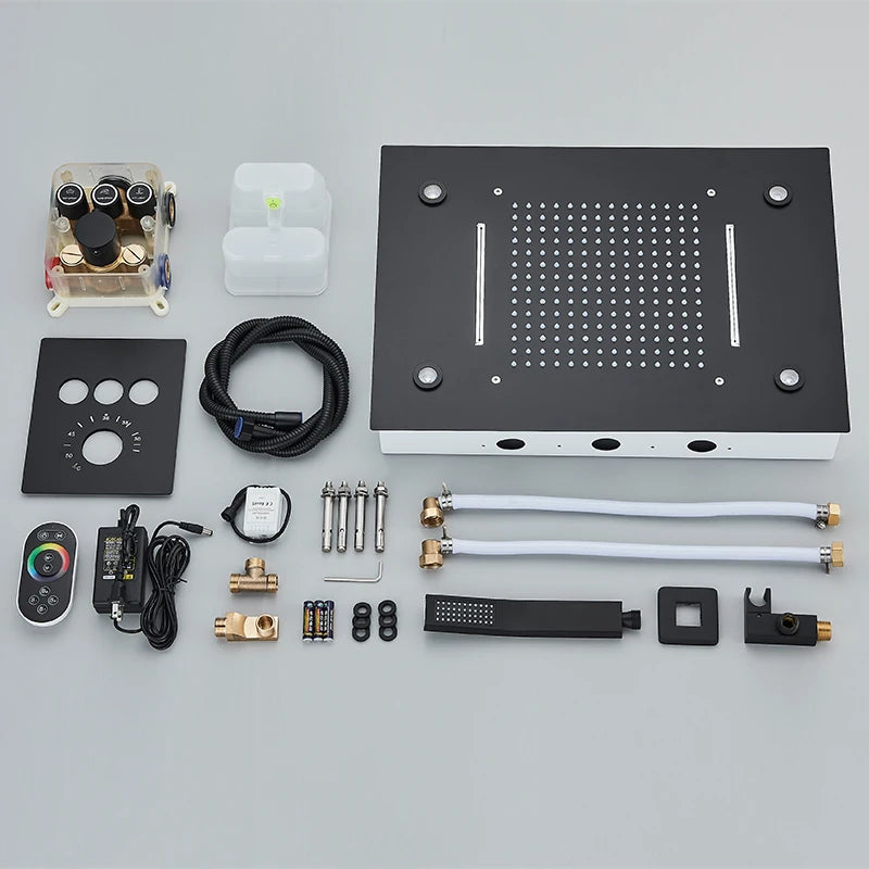 Digital Display Thermostatic Rain Shower System 14 20