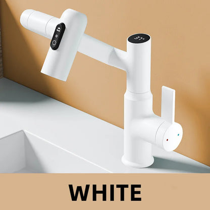 Digital Display Led Basin Faucet 360 Rotation Multi-Function