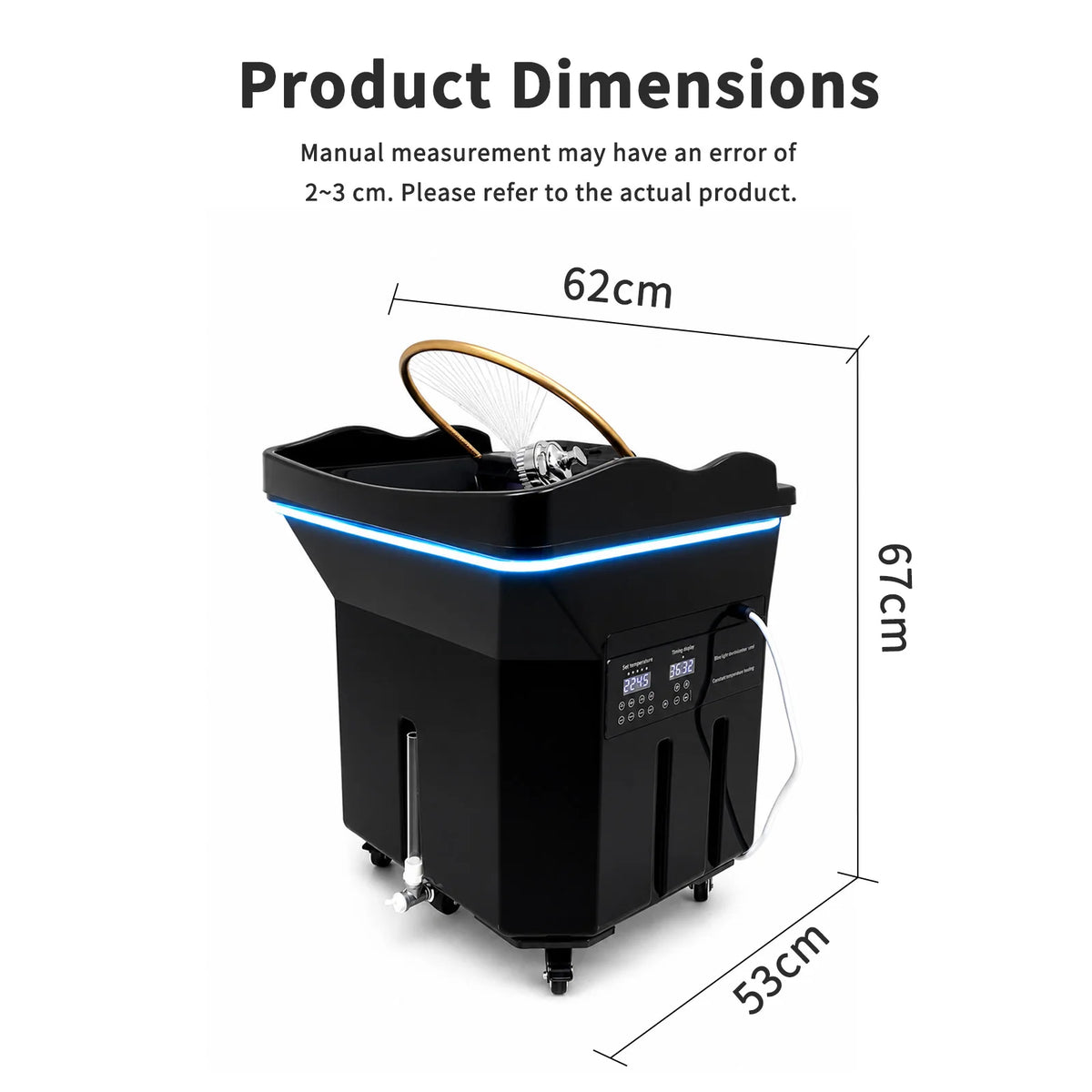 Head Spa Shampoo Basin 60l Water Storage Tank