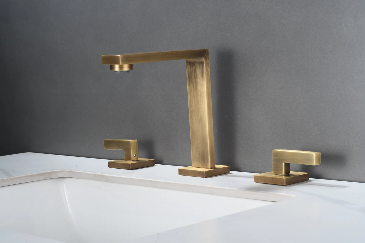 Brushed Gold Basin Faucet Total Brass Black Bathroom