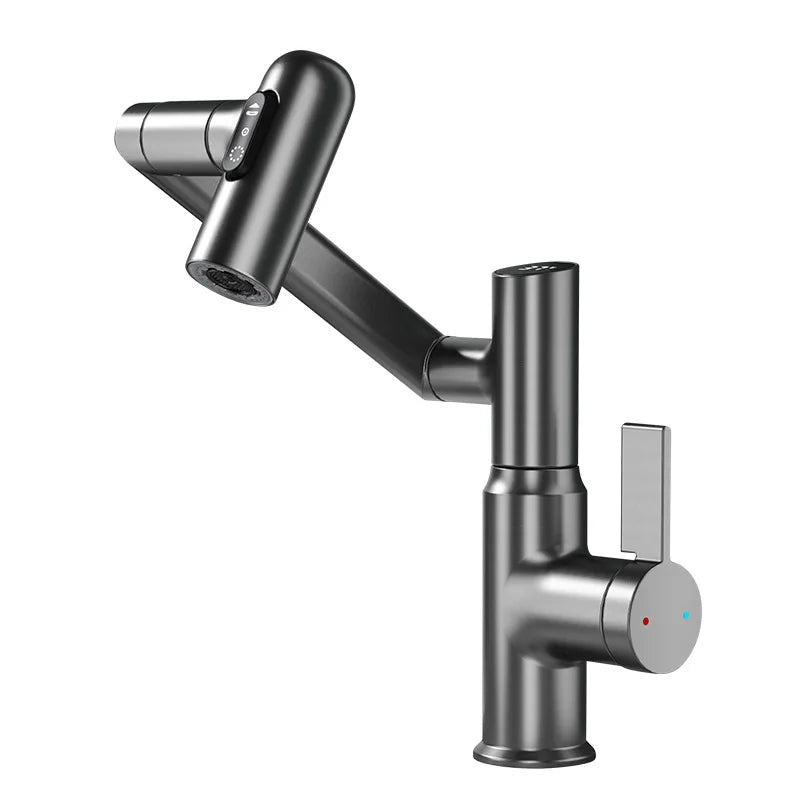 Digital Display Led Basin Faucet 360 Rotation Multi-Function