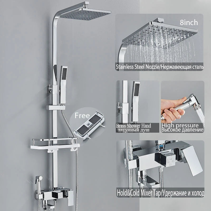 Black Shower Faucet Ways Showers Faucet Systems Adjustable