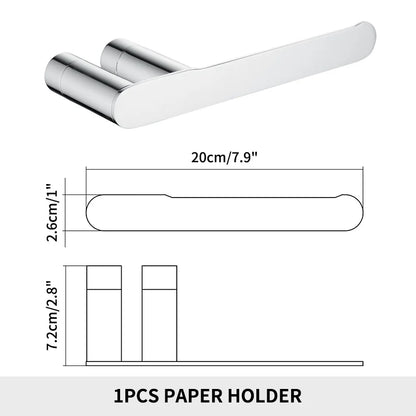 Oval Bathroom Wall Mounted Towel Rack Paper Holder