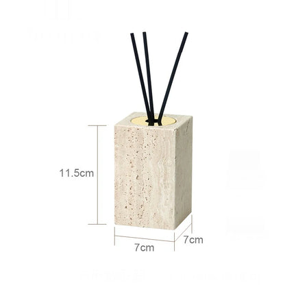 Beige Travertine Bathroom Natural Marble Soap Dispenser Soap