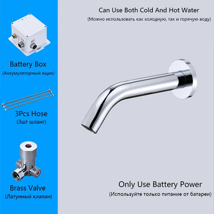 Oxg Wall Mount Sensor Basin Faucet Bathroom Faucet