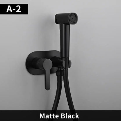 Brass Wall Mount Toilet Bidet Sprayer Faucet Cold