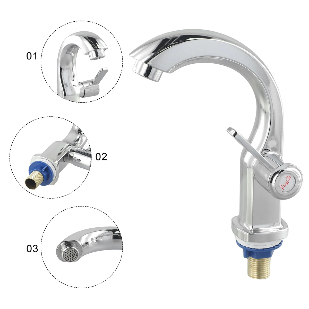Bathroom Basin Faucet Abs Water Purifier Lever Hole