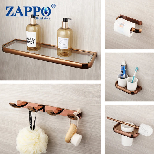 Zappo Rose Gold Wall-Mounted Stainless Steel Clothes Hook
