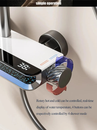 12 Inch Shower Digital Display Led Wall Mounted