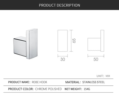 Stainless Steel Bathroom Wall Shelf Towel Bar Rack