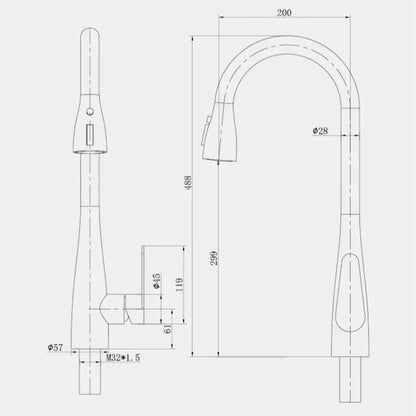 Gegve Smart Touch Faucets 304 Stainless Steel Removable