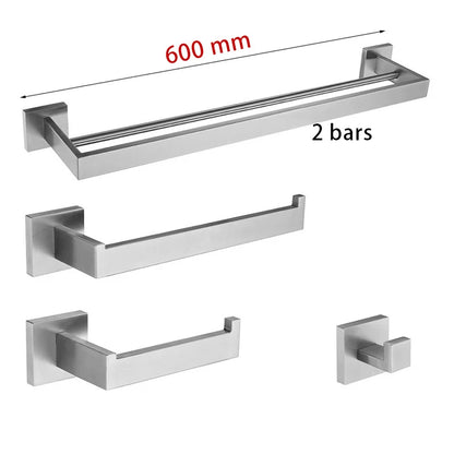 Stainless Steel Bathroom Brushed Nickel Towel Rack Toilet