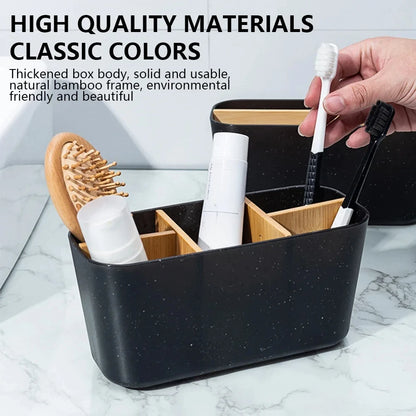 Toothbrush Holders Bathrooms Bamboo Tooth Brush Holder Slots
