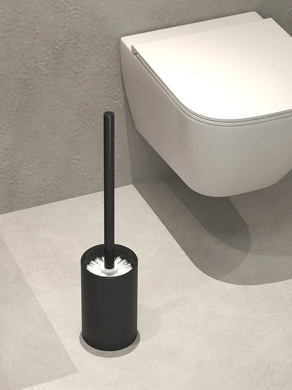 Bathroom Toilet Brush Holder Cleaning Plastic Floor Standing