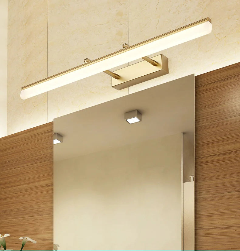Retractable Bathroom Mirror Front Wall Light Dressing Table