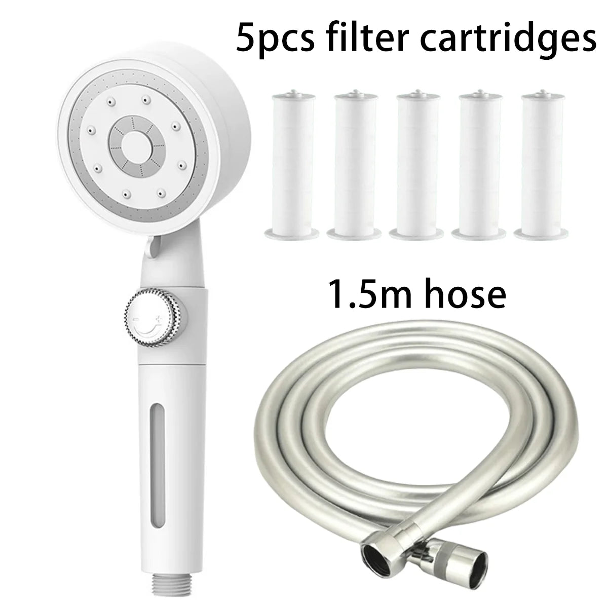 Multi-Stage Filtration Pressurization Shower Head