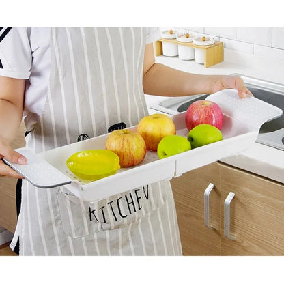 Bathtub Shelf Extendable Bathroom Tray Shower Caddy Bamboo